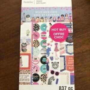 RECOLLECTIONS STICKERS 837 PIECE BOOK WILD AND CHIC